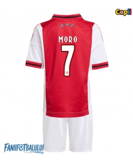 Ajax Raul Moro #7 Echipament de Fotbal Replică 2025-26 Copii Acasa (+ Șorturi)